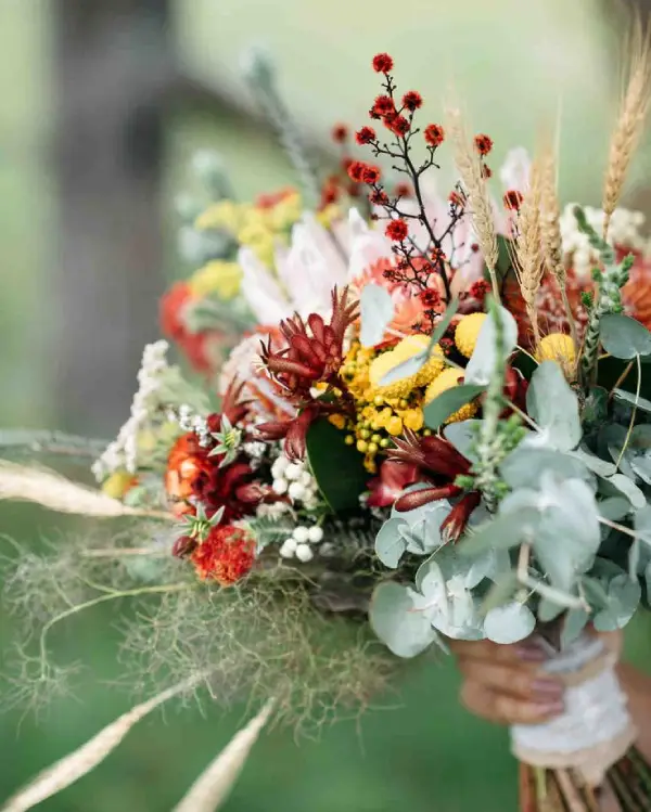 دسته گل پاییزی عروس